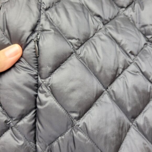 Uniqlo Diamond Quilted Down Coat Women L Long Jacket Lightweight Packable - Picture 5 of 14